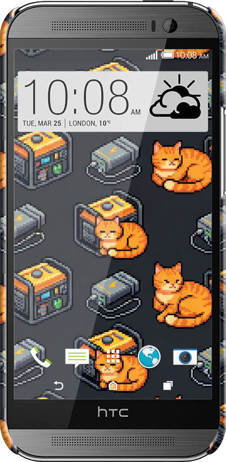 3D пластиковый глянцевый чехол Autonomous Zone для HTC One M8 dual sim - 6771c-55 изображение 