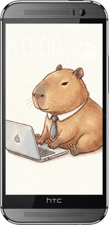 Силіконовий чехол Funny Capybara CEO Working для HTC One M8 dual sim - 6777u-55 изображение 
