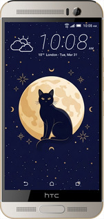 Силиконовый чехол Cute Cat Celestial/Witchy для HTC One M9 Plus - 6787u-134 изображение 