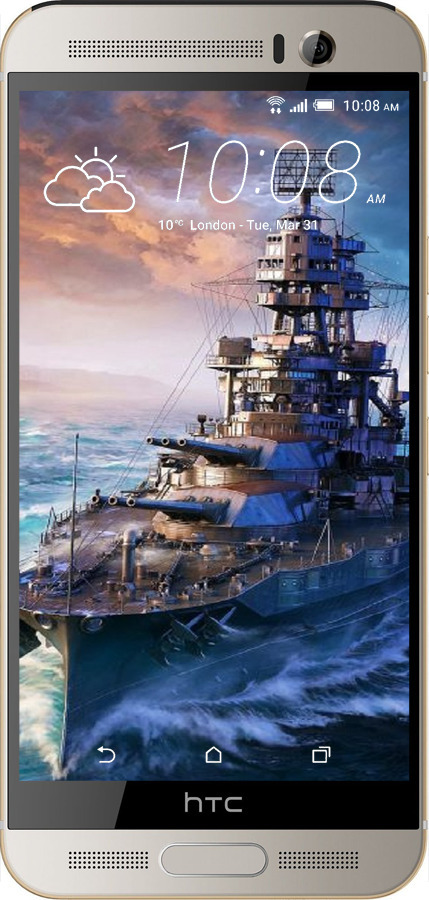 Силиконовый чехол Военный корабль, world of tanks, wargaming для HTC One M9 Plus - 6461u-134 изображение 