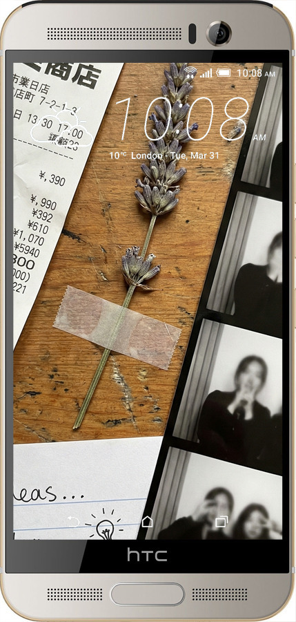 Силиконовый чехол Aesthetic Scrapbook Collage для HTC One M9 Plus - 6773u-134 изображение 