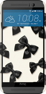 3D пластиковый глянцевый чехол Dark Coquette для HTC One M9 - 6765c-129 изображение 