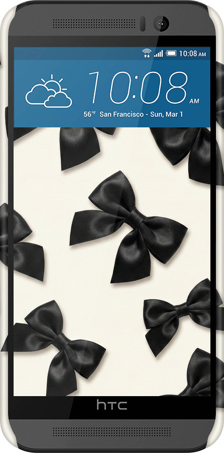 3D пластиковый глянцевый чехол Dark Coquette для HTC One M9 - 6765c-129 изображение 