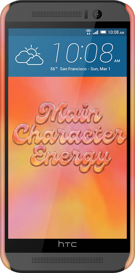 3D пластиковый глянцевый чехол Aura Gradient Main Character Energy Aesthetic Y2K для HTC One M9 - 6783c-129 изображение 