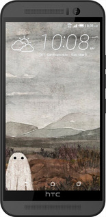 Силиконовый чехол Одинокий призрак на фоне гор для HTC One M9 - 6486u-129 изображение 