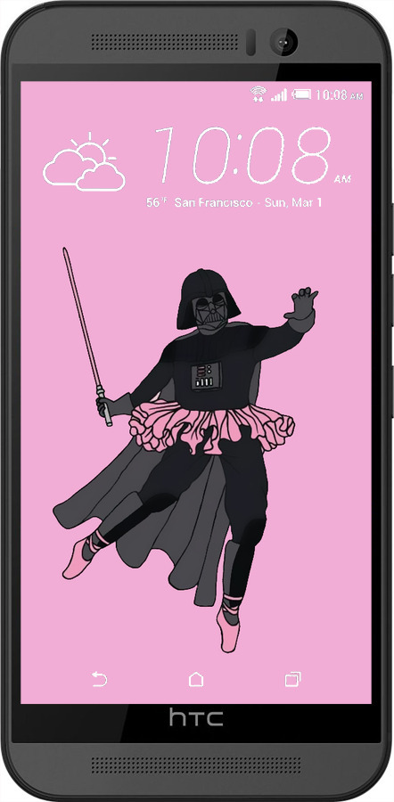 Силіконовий чехол Pink Wader для HTC One M9 - 4456u-129 изображение 