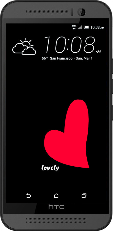 Силіконовий чехол Lovely для HTC One M9 - 4580u-129 изображение 