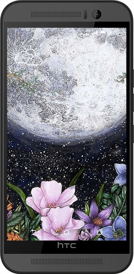 Силиконовый чехол Полночь в саду для HTC One M9 - 6259u-129 изображение 