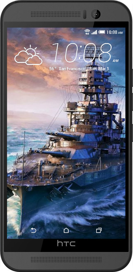 Силіконовий чехол Військовий корабель, world of tanks, wargaming для HTC One M9 - 6461u-129 изображение 