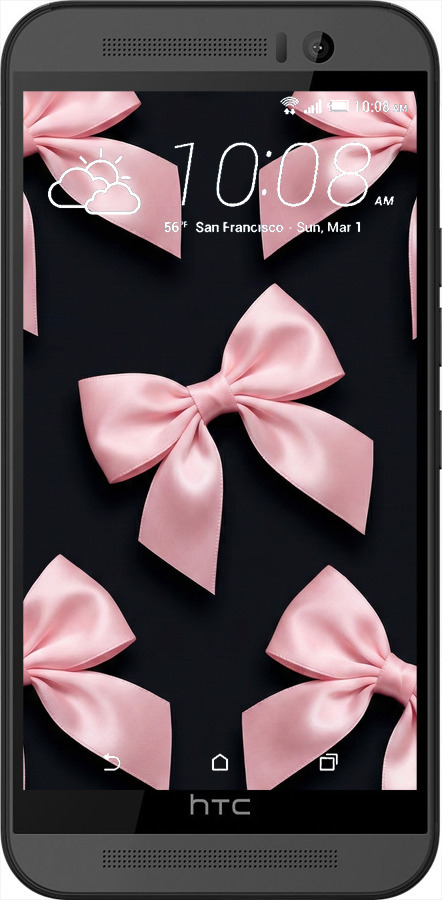 Силиконовый чехол Coquette Ribbons Dark Coquette для HTC One M9 - 6767u-129 изображение 