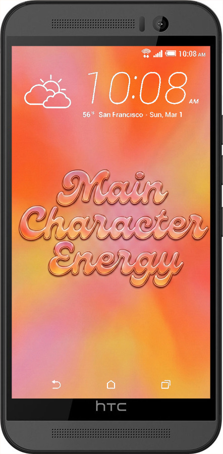 Силиконовый чехол Aura Gradient Main Character Energy Aesthetic Y2K для HTC One M9 - 6783u-129 изображение 