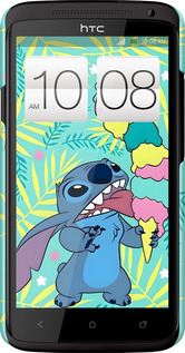 3D пластиковый глянцевый чехол Стич для HTC One X+ - 6361c-69 изображение 