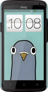 3D пластиковый глянцевый чехол Голубь для HTC One X+ - 6388c-69 изображение 