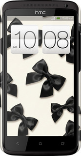 3D пластиковый глянцевый чехол Dark Coquette для HTC One X+ - 6765c-69 изображение 