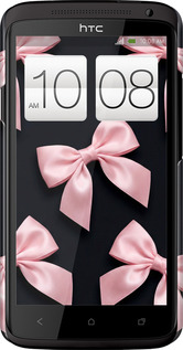 3D пластиковый глянцевый чехол Coquette Ribbons Dark Coquette для HTC One X+ - 6767c-69 изображение 