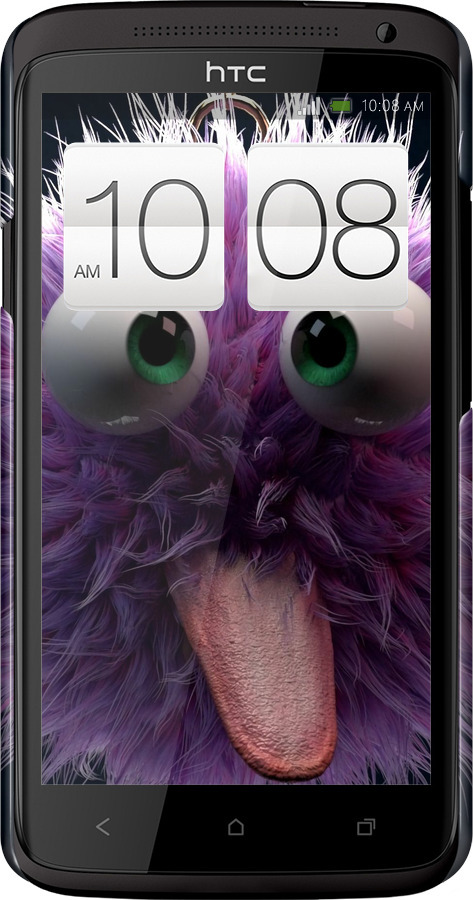 3D пластиковый глянцевый чехол Пушистик для HTC One X+ - 6017c-69 изображение 