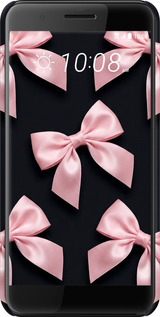 3D пластиковый матовый чехол Coquette Ribbons Dark Coquette для HTC One X10 - 6767m-995 изображение 