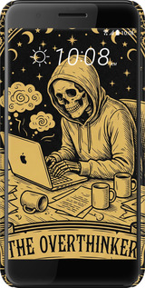 3D пластиковый матовый чехол The Overthinker для HTC One X10 - 6774m-995 изображение 