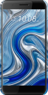 3D пластиковый матовый чехол Liquid Chrome для HTC One X10 - 6781m-995 изображение 