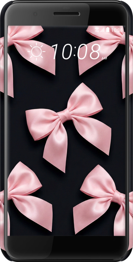 3D пластиковый матовый чехол Coquette Ribbons Dark Coquette для HTC One X10 - 6767m-995 изображение 