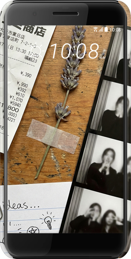 3D пластиковый матовый чехол Aesthetic Scrapbook Collage для HTC One X10 - 6773m-995 изображение 