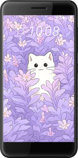 Силіконовий чехол Котик в цветах для HTC One X10 - 6390u-995 изображение 
