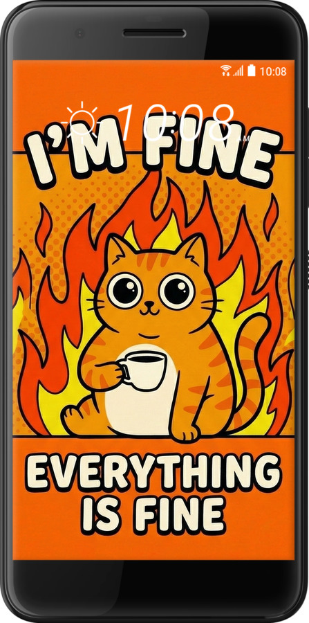 Силіконовий чехол Funny Cat для HTC One X10 - 6786u-995 изображение 