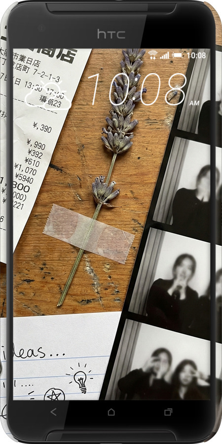 3D пластиковый матовый чехол Aesthetic Scrapbook Collage для HTC One X9 - 6773m-783 изображение 