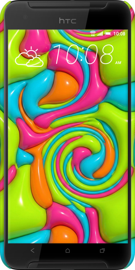 3D пластиковый матовый чехол Y2K Jelly Dream для HTC One X9 - 6780m-783 изображение 