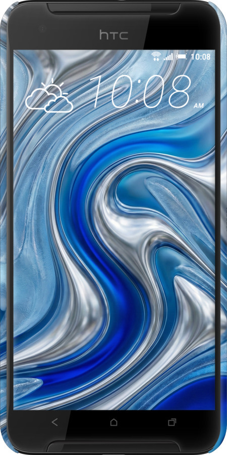 3D пластиковый матовый чехол Liquid Chrome для HTC One X9 - 6781m-783 изображение 