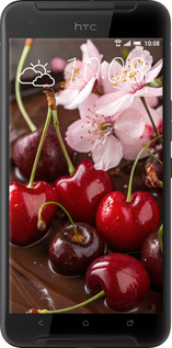 Силиконовый чехол Вишня в шоколаде для HTC One X9 - 6698u-783 изображение 