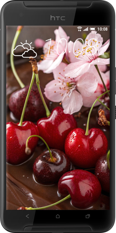 Силиконовый чехол Вишня в шоколаде для HTC One X9 - 6698u-783 изображение 