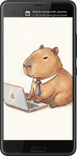 Силиконовый чехол Funny Capybara CEO Working для HTC U Ultra - 6777u-833 изображение 