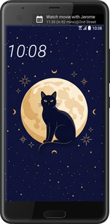 Силиконовый чехол Cute Cat Celestial/Witchy для HTC U Ultra - 6787u-833 изображение 