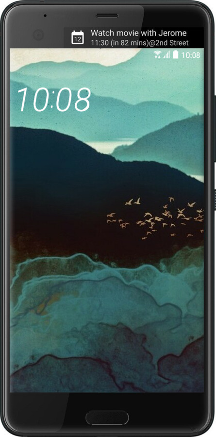 Силиконовый чехол С изображением гор Индиго для HTC U Ultra - 6484u-833 изображение 