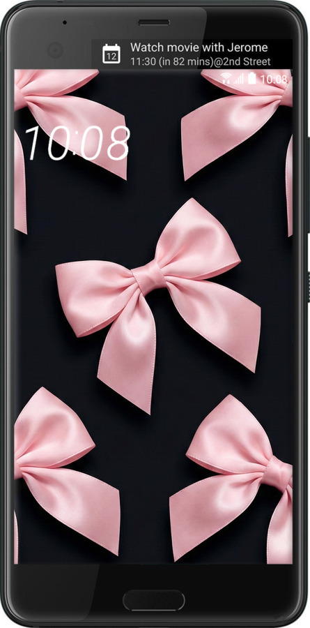 Силіконовий чехол Coquette Ribbons Dark Coquette для HTC U Ultra - 6767u-833 изображение 