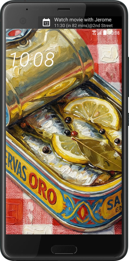 Силиконовый чехол Vintage Sardine Tin Phone для HTC U Ultra - 6772u-833 изображение 