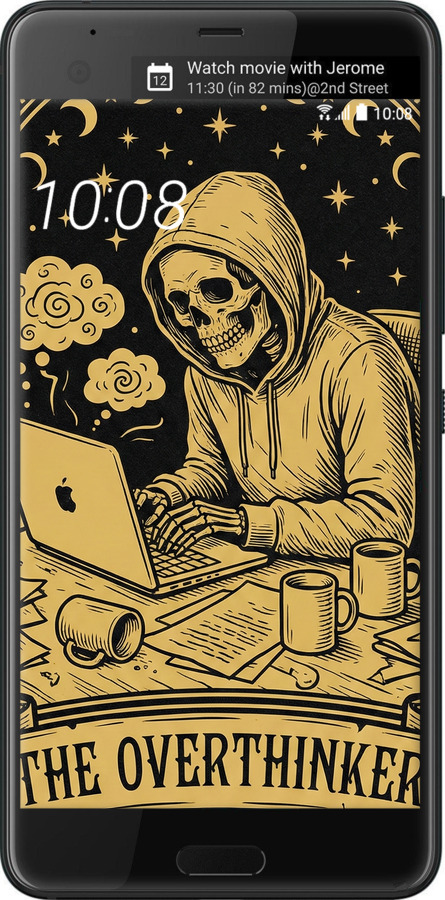 Силиконовый чехол The Overthinker для HTC U Ultra - 6774u-833 изображение 