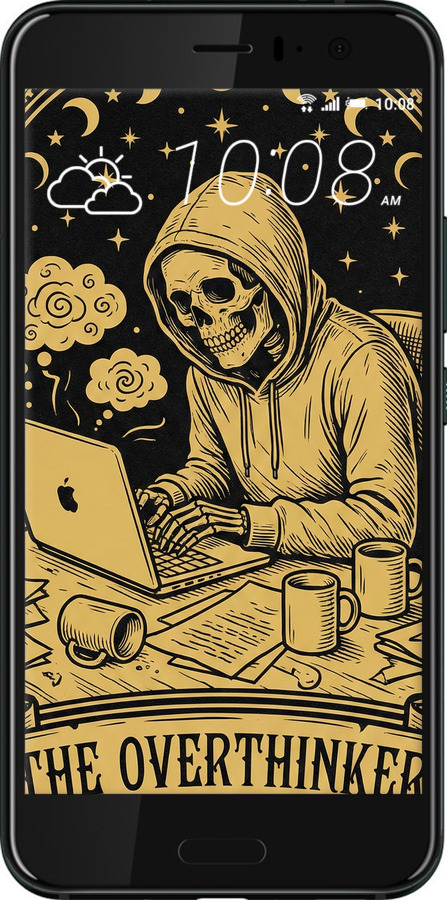 Силіконовий чехол The Overthinker для HTC U11 Life - 6774u-1385 изображение 