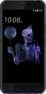 Силіконовий чехол Скелетне мистецтво для HTC U11 - 6536u-1007 изображение 