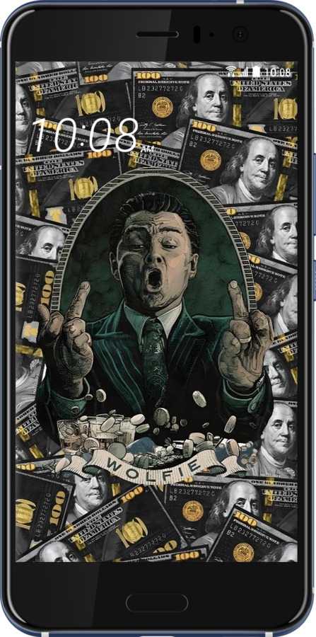 Силіконовий чехол Волк с валл стрит для HTC U11 - 6287u-1007 изображение 