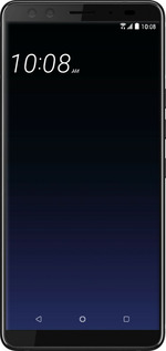 Силиконовый чехол Градиент в тёмно - синем стиле для HTC U12 Plus - 6542u-1712 изображение 