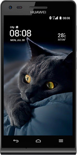 Силиконовый чехол Дымчатый кот для Huawei Ascend G6 - 825u-367 изображение 