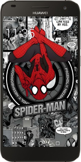 Силиконовый чехол Человек паук для Huawei Ascend G7 - 6279u-147 изображение 