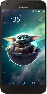 Силиконовый чехол Малышь йода для Huawei Ascend G7 - 6294u-147 изображение 