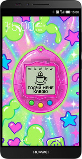 Силіконовий чехол Y2K Aesthetic Retro Pet: Годуй мене кавою для Huawei Ascend Mate 7 - 6784u-140 изображение 