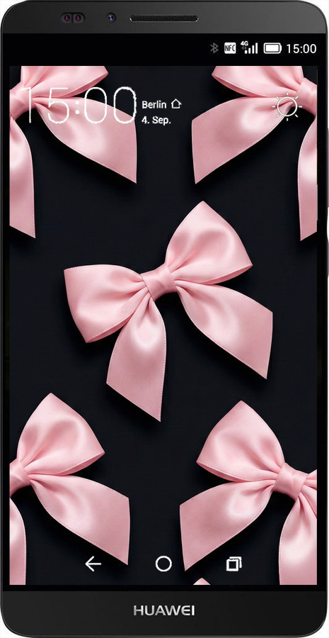 Силиконовый чехол Coquette Ribbons Dark Coquette для Huawei Ascend Mate 7 - 6767u-140 изображение 