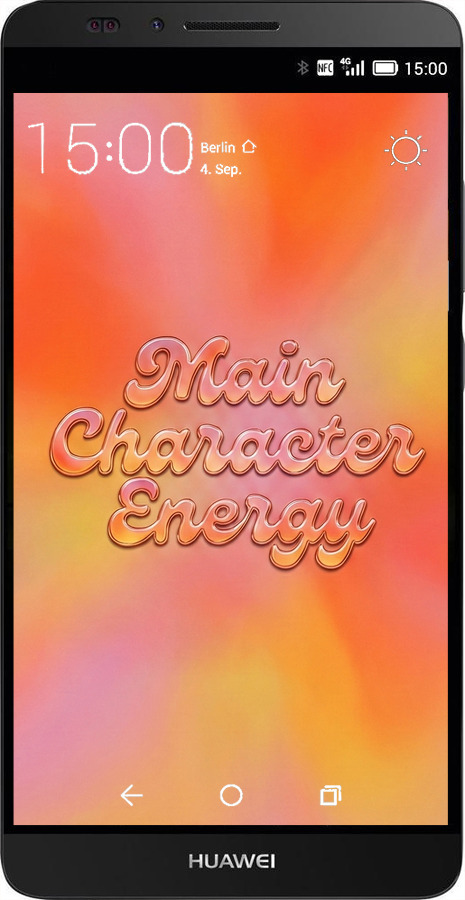 Силиконовый чехол Aura Gradient Main Character Energy Aesthetic Y2K для Huawei Ascend Mate 7 - 6783u-140 изображение 