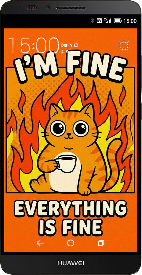 Силіконовий чехол Funny Cat для Huawei Ascend Mate 7 - 6786u-140 изображение 