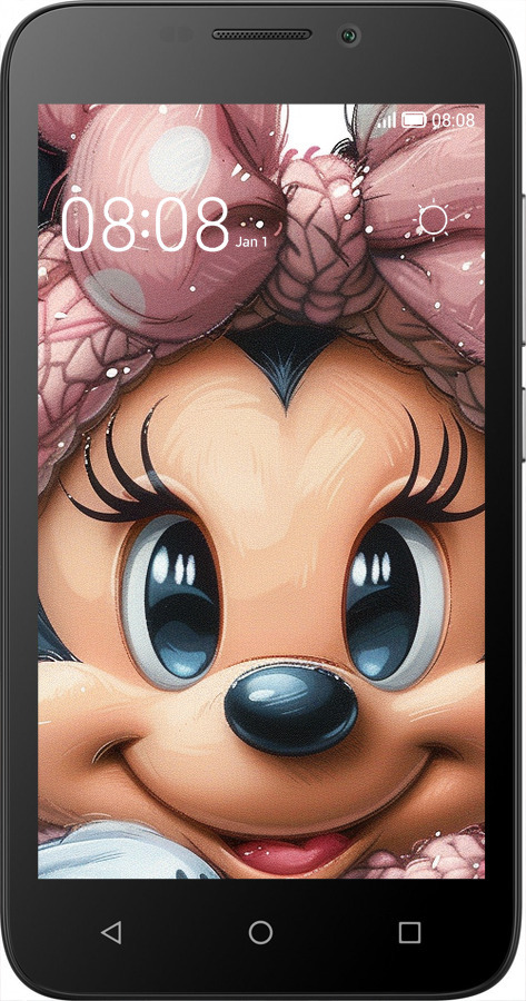 Силіконовий чехол Мінні Маус з бантиком для Huawei Ascend Y5C - 6055u-146 изображение 